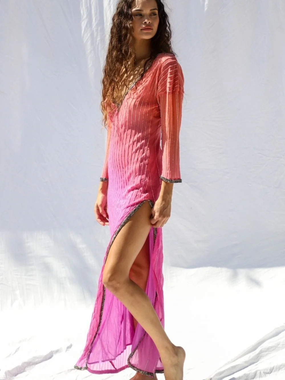 Free People X Jens Pirate Booty Beegee Maxi Dress Medium NWT $350